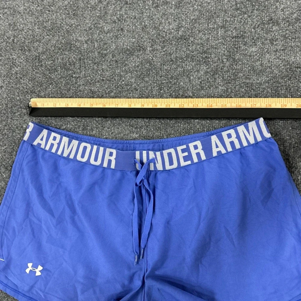 Under Armour Shorts Womens XL Blue HeatGear Loose Fit Athletic Running Gym